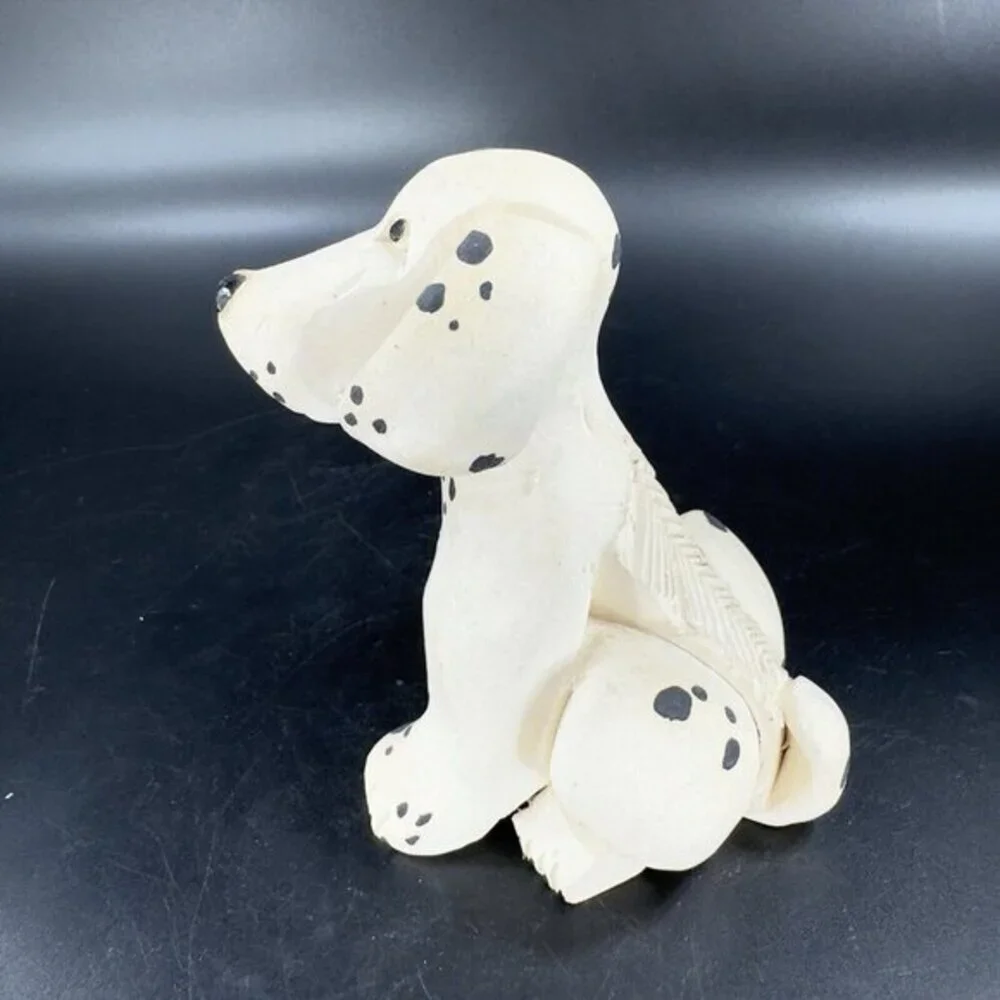 Artesania Rinconada Figurine Made In Uruguay Marked Whimsical Dalmatian Dog VTG‎